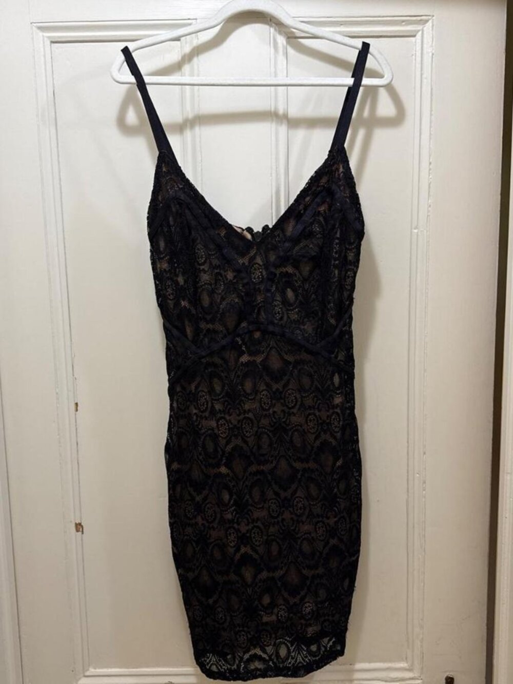 Guess Black Lace Mini Dress — S
